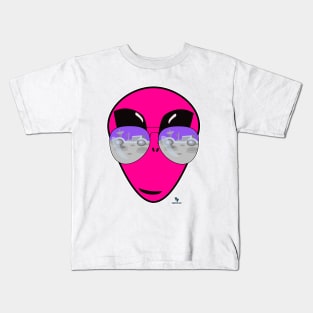 Epic Shades Alien Head Design Kids T-Shirt